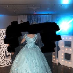 Tiffany Blue Quince/Debut/Prom Formal Dress