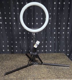 12.3" Ring Light with Tripod Stand 75" Tall and Remote Control