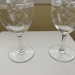 Etched Crystal Glasses