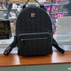 MCM Backpack 🎒 Visetos Large Stark Black 
