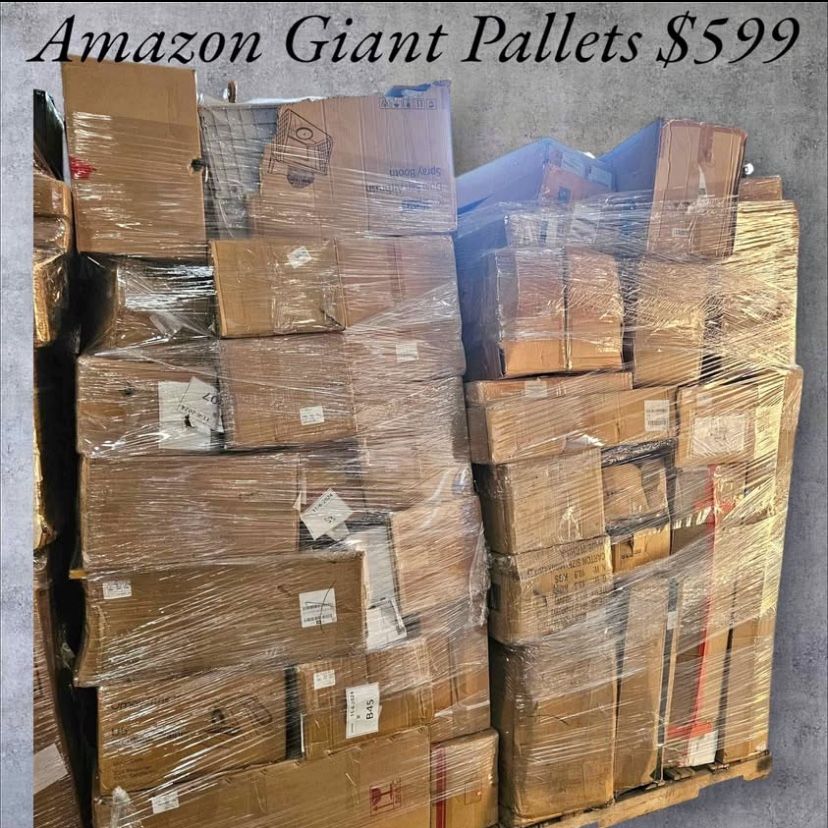 Amazon Giant pallets liquidation pallets Pallets full of Amazon liquidation inventory A great way to start making extra money. We are located in Bak