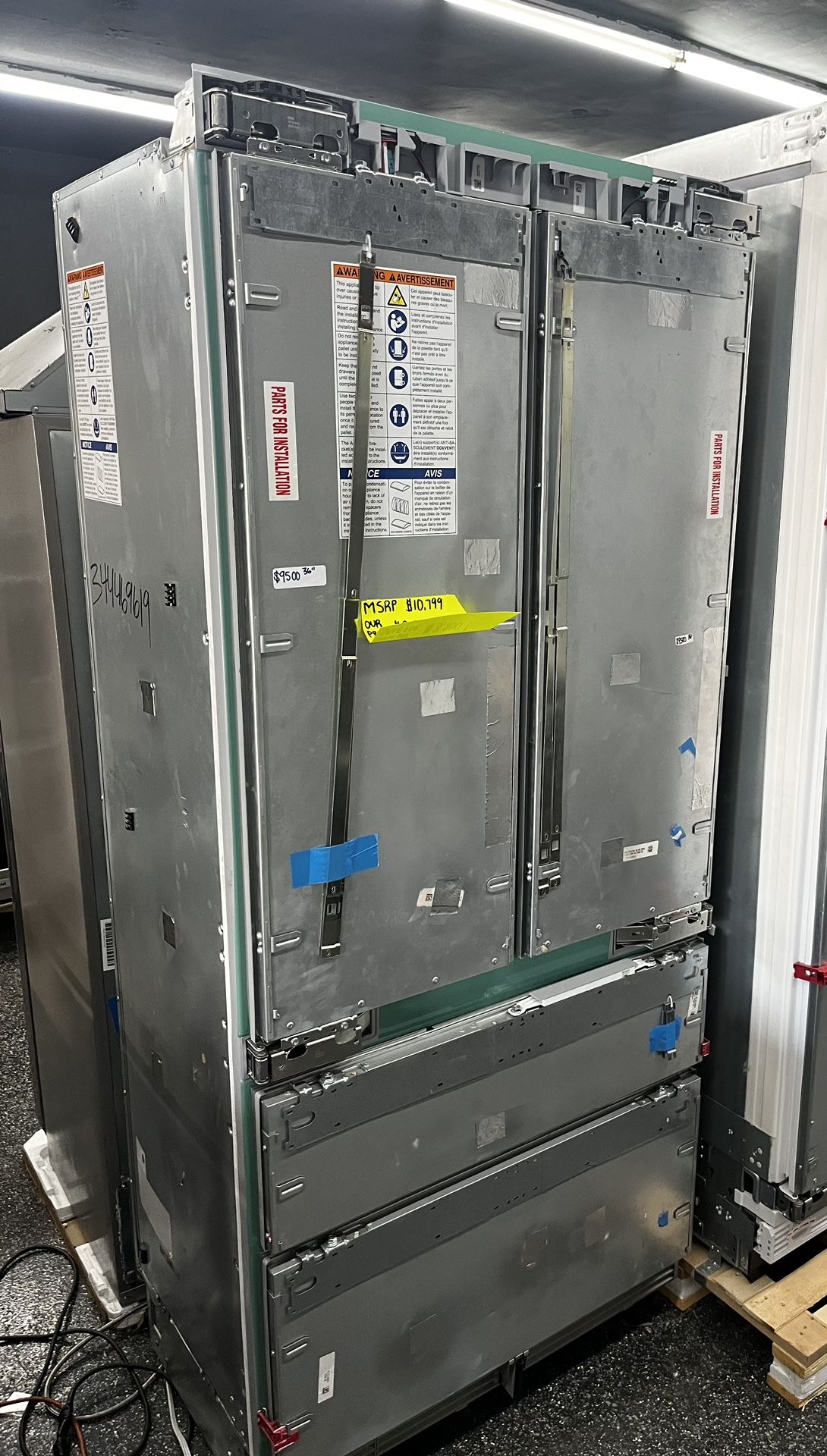 Thermador 36” Wide Built In Panel Ready Refrigerator Open Box