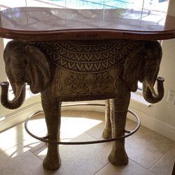 Elephant Bar Height Table And Bar Stools