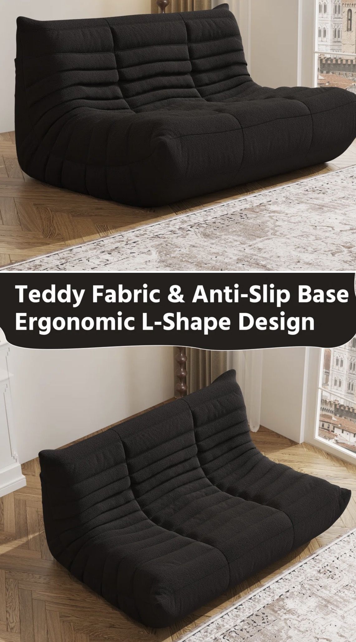 Togo Couch Black