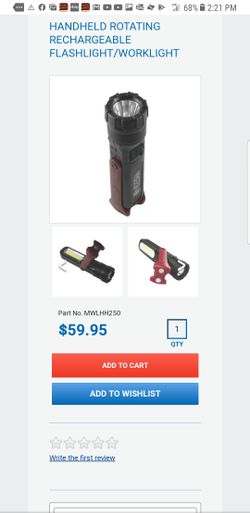 MATCO Flashlight UV light ac leak detector *Rechargeable *