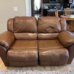 Leather Love Seat