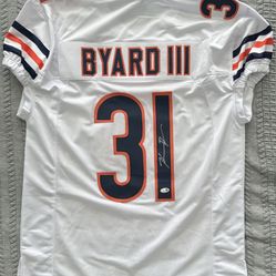 Kevin Byard III Signed Chicago Bears Custom Pro Style Jersey JSA