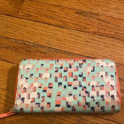 Fossil Multicolored Zippered Wallet 