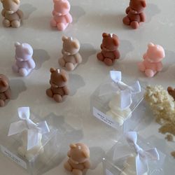 Set of 14 Pcs Scented Bear Shaped Wax Candles