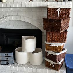 Baskets, bins, and storage drawers