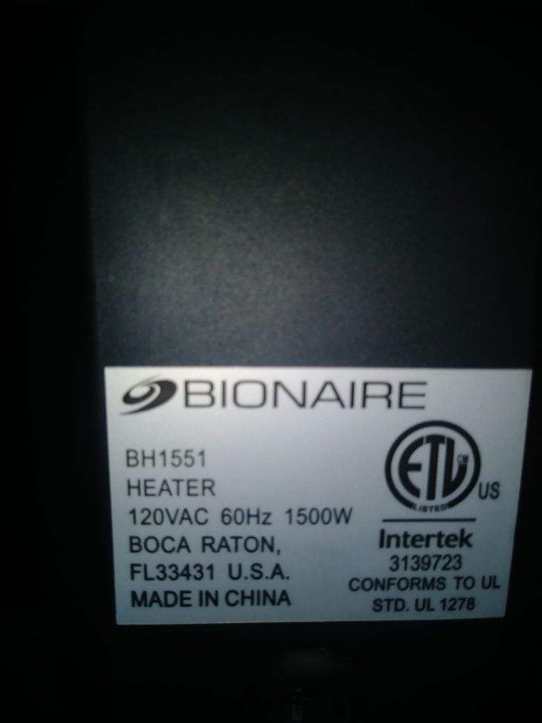 Bionfare Heater for Sale in Fairview, OR - OfferUp
