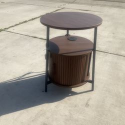 Mid-Century Modern cylinder end table