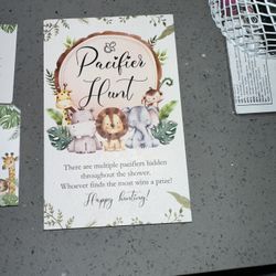 Safari Baby Shower Items