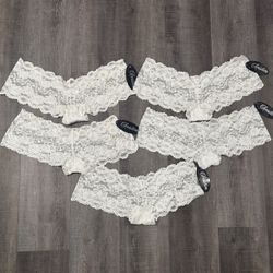 New 5-Pair Bundle Christies XL White Panties