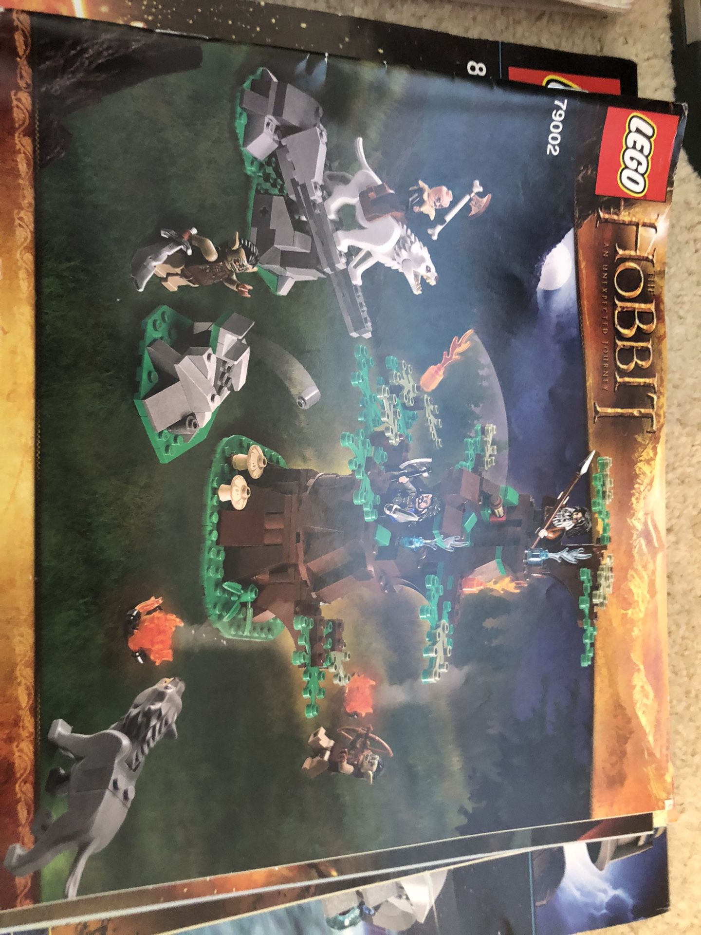 LEGO The Hobbit Orc Attack Minifigures + Wargs