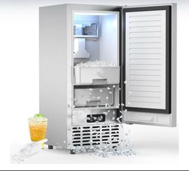 COWSAR 66-lb Ice Per day Nugget Ice Maker (Stainless Steel)