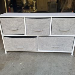 Storage Organizer With Cloth Bins