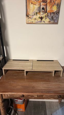 Desktop shelves