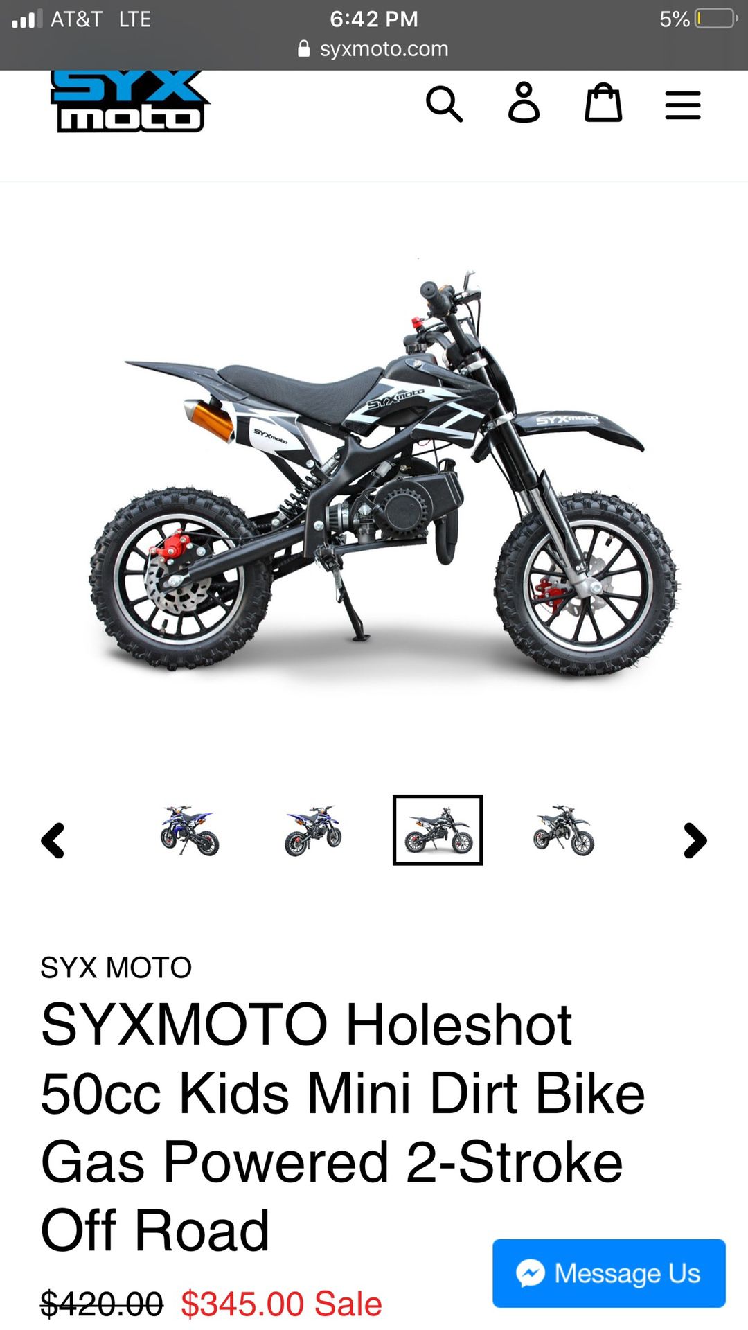 2020 syx moto 50cc