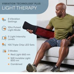 Lifepro Red Light Therapy Belt – Infrared Red Light Therapy for Body, Back Pain and Shoulder - 660nm & 850nm Near Infrared Heating Pad – Adjustable & 