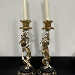 Christian Siriano Skeleton Candle Holders (set of 2)