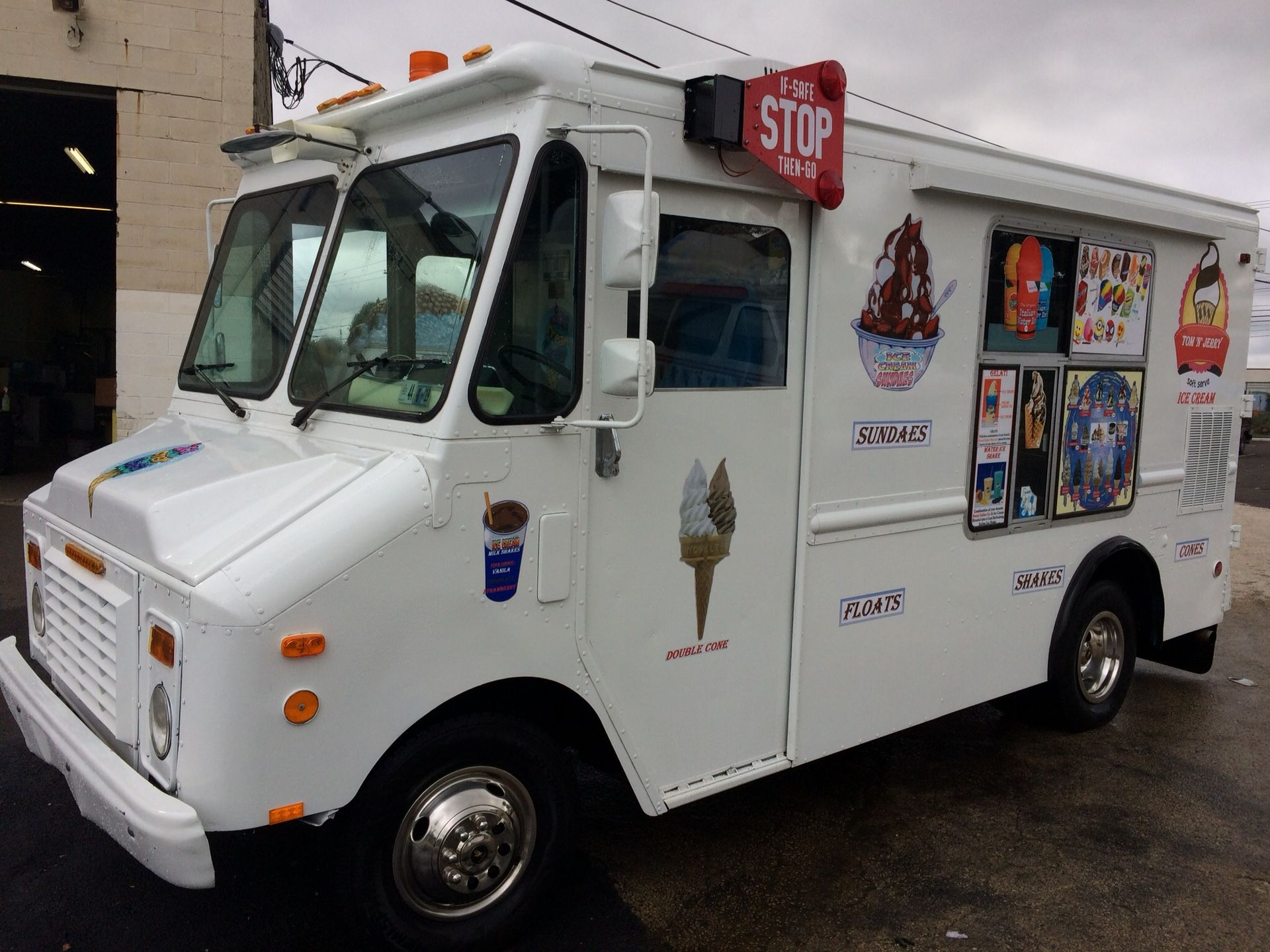 Soft serve ice cream truck ...