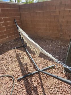 Single person hammock with stand