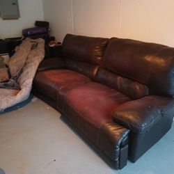 Leather Couch 