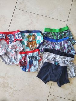 8 boys briefs size M  different prints
