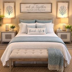 Grey Whitewash night stands set of two