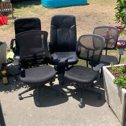 5 Used Computer Chairs