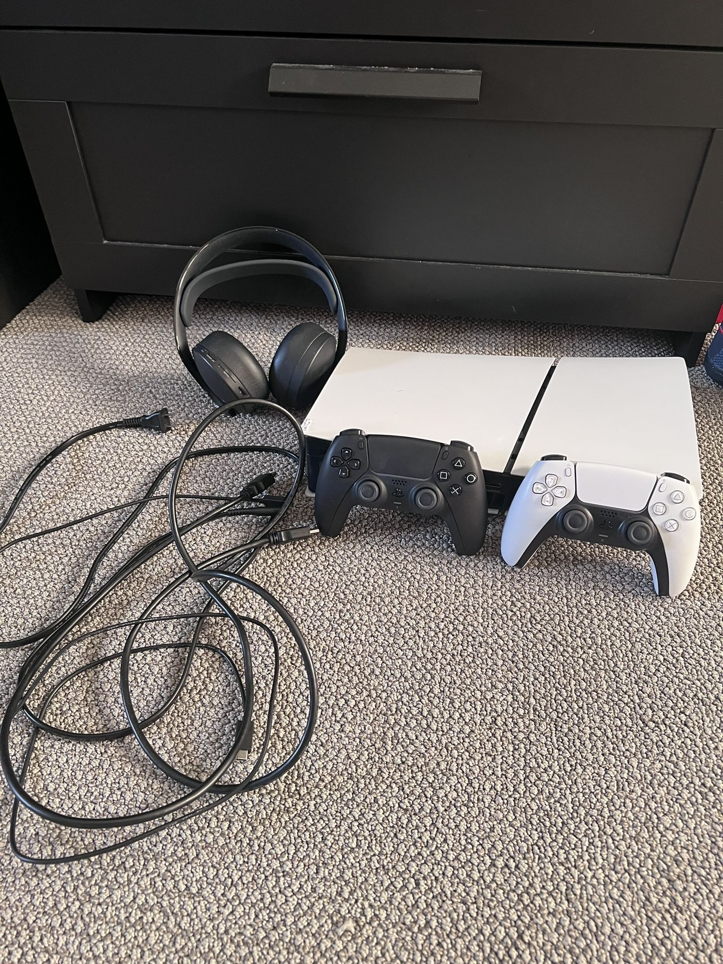 PS5 W/ 2 Controllers & Headset