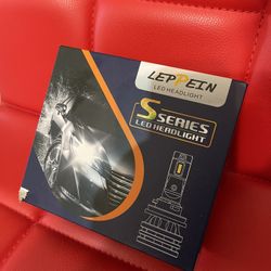 leppein 9006 HB4 LED Headlight Bulbs Conversion Kit, Plug And Play Halogen Replacement, Super Bright 6000LM Low Beam/Fog Light, 6500K Cool White(Pack 