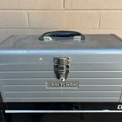 Vintage Craftsman Metal Mechanics Tool Box 