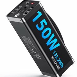 YKPOWER 150W Portable Power Station 133.2Wh