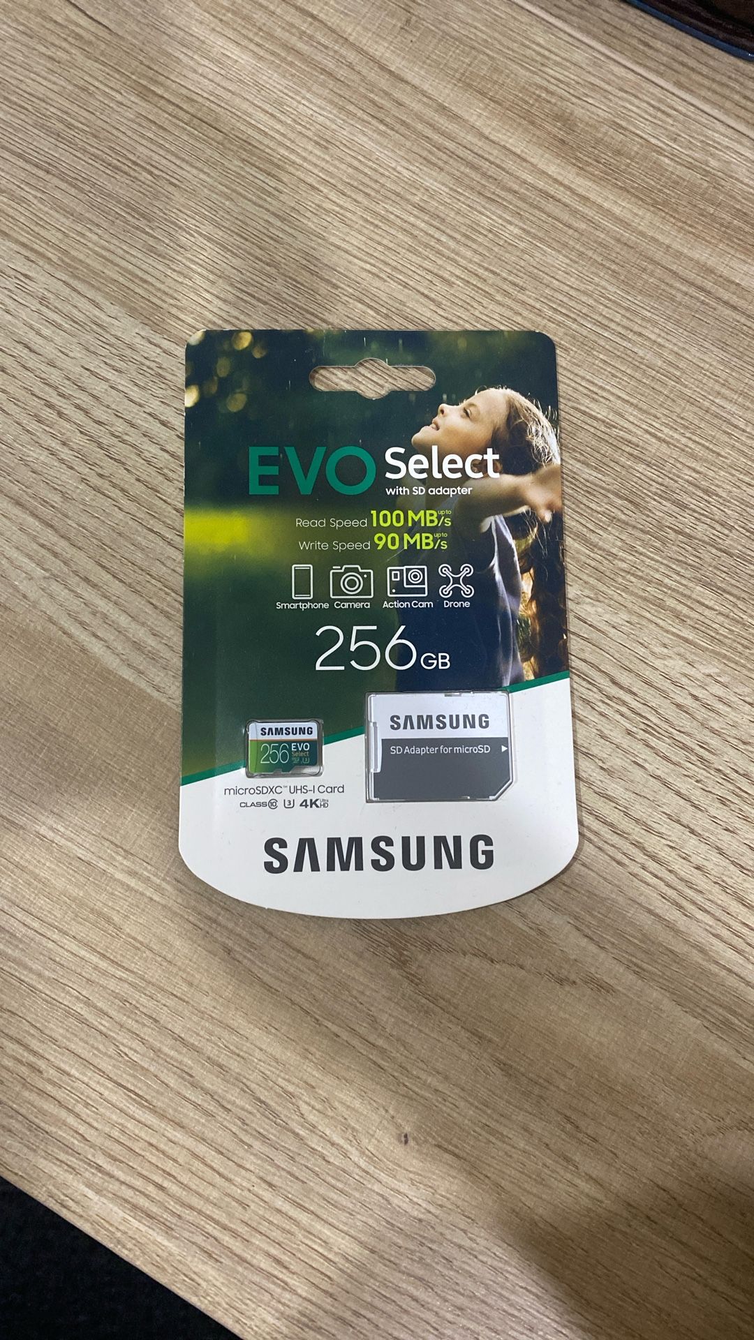 Samsung EVO Select 256GB microSD Card w/ SD Adapter