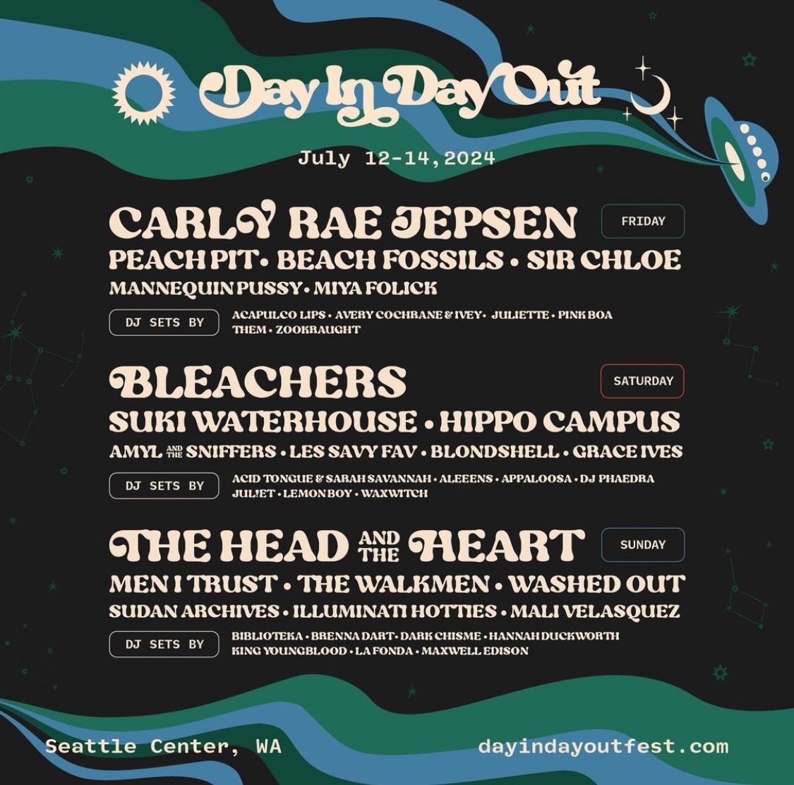 Day In Day Out! Two 3 Day GA Passes $125