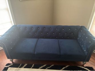 Emma Crystal Sofa Royal Blue