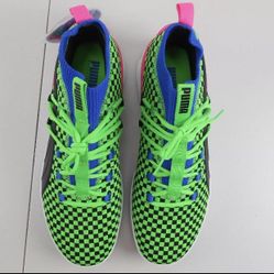 New Puma Clyde Court Summertime Fluorescent Green Basketball 192893-01 