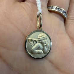 14k Angel Charm 