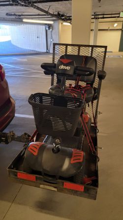 Drive Medical Phoenix LT 4 wheel mobility scooter Red