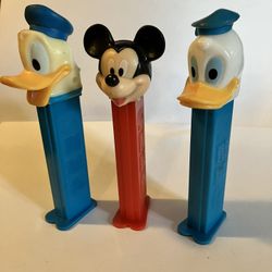 Disney PEZ Dispenser Trio - Donald Duck & Mickey Mouse!