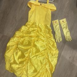 Girls Yellow Ball Dress Or Bell Costume! 
