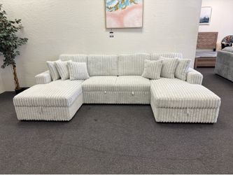 Double chaise sectional