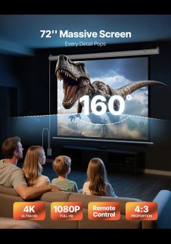 72 Inch Motorized Projector Screen