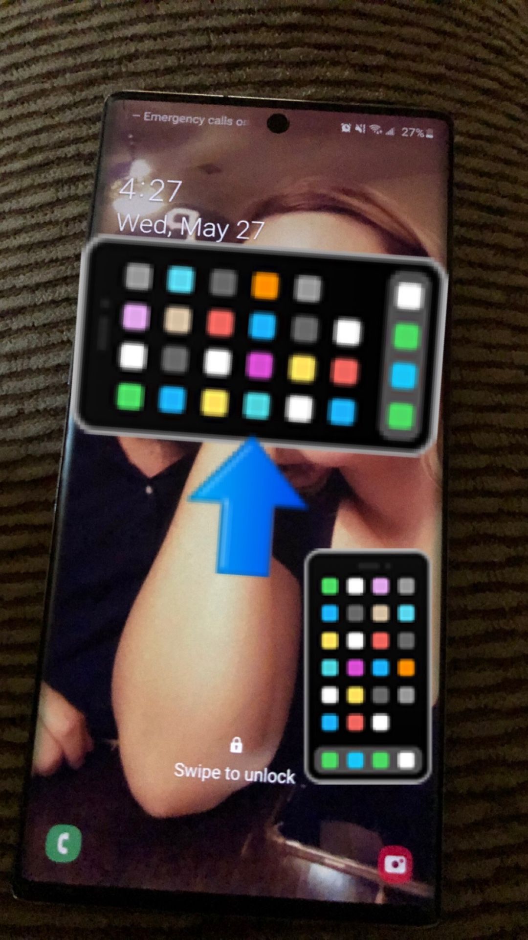 Note 10 with otter box case