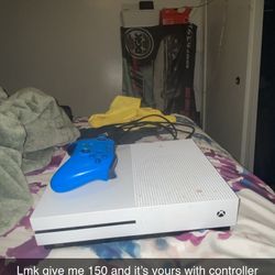White Xbox one s with controller