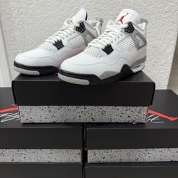 Jordan 4 White Cement