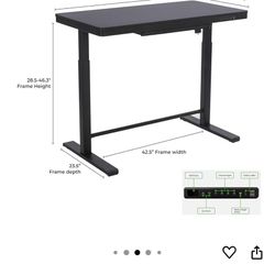 Rise Up Glass Electric Standing Desk Adjustable
