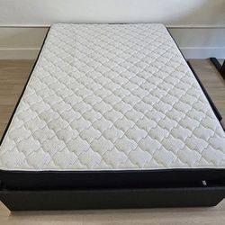 Full Size Bed + Spring Mattress | Storage Drawer | Like New